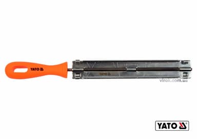 Направляюча з напильником для гостріння ланок ланцюгів YATO : Ø=4.8 мм, l=250 мм [4/100]