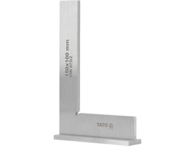 Кутник слюсарний 90° YATO з широкою основою, 150 х 100 мм [50]