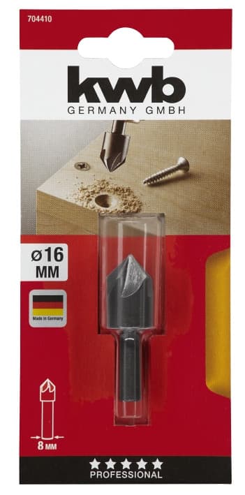 Зенківка по дереву і кольоровому металу, 16 мм, KWB (704410)