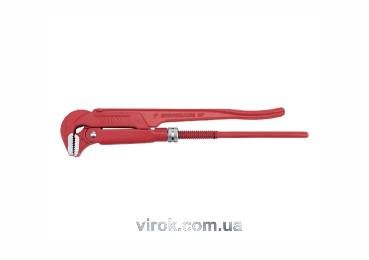 Ключ трубний переставний YATO : на 90° - 1" L= 320 мм. DIN 5234. CrV [24]
