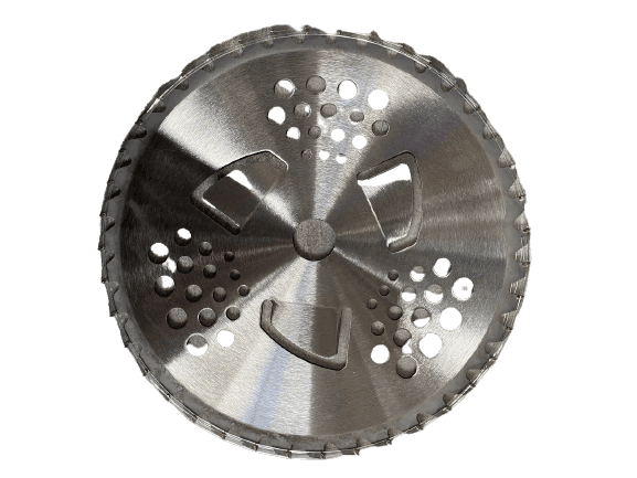 REVOLT Ніж для тримера з победіт. 255*25 мм*40Т (+3 відсікачі, бірюзове покриття)