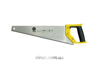 Ножівка по дереву VOREL : L= 500 мм, W= 1 мм, Пластмасова ручка,Твердість 48 HRC, 7 зуб/1" [10/40]