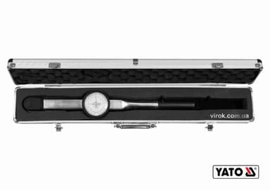 Ключ динамометричний YATO : квадрат 1/2", F= 20- 200 Нм зі стрілочно циферблатною шкалою [10]