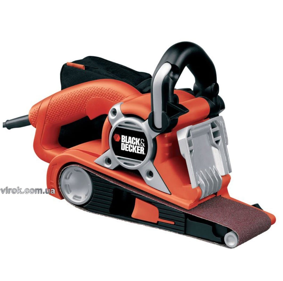 Шліфмашина стрічкова мережева B+D : P= 720 Вт, 250 м/хв, стрічка 75х533 мм [Пилозбірник]