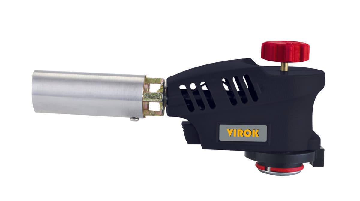Пальник газовий VIROK з цанговим (швидке) з'єднанням, Piezo ceramic
