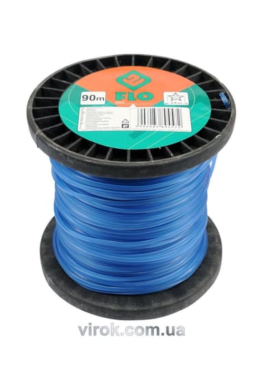 Жилка для тримера зірка FLO : Ø= 2.4 мм, l= 90 м (бобіна) [9/27]