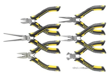 Плоскогубці, шипці, кусачки міні STANLEY "FatMax", набір 6 шт.