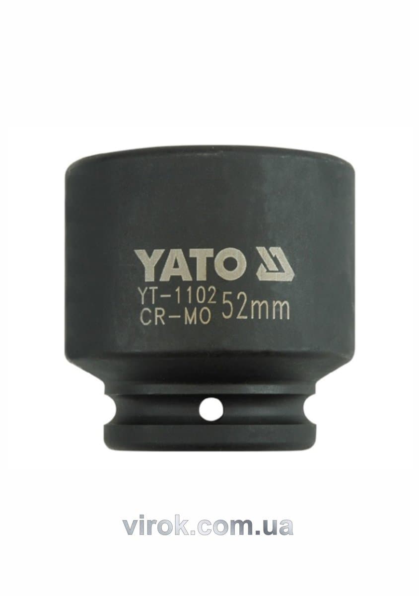 Головка торцева ударна 6-гранна YATO : квадрат 3/4", М= 52 мм, L= 72 мм [2/8]