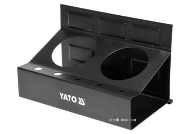 Полиця магнітна YATO з 2 велими і 5 малими отворами, 215 x 120 x 130 мм [10]