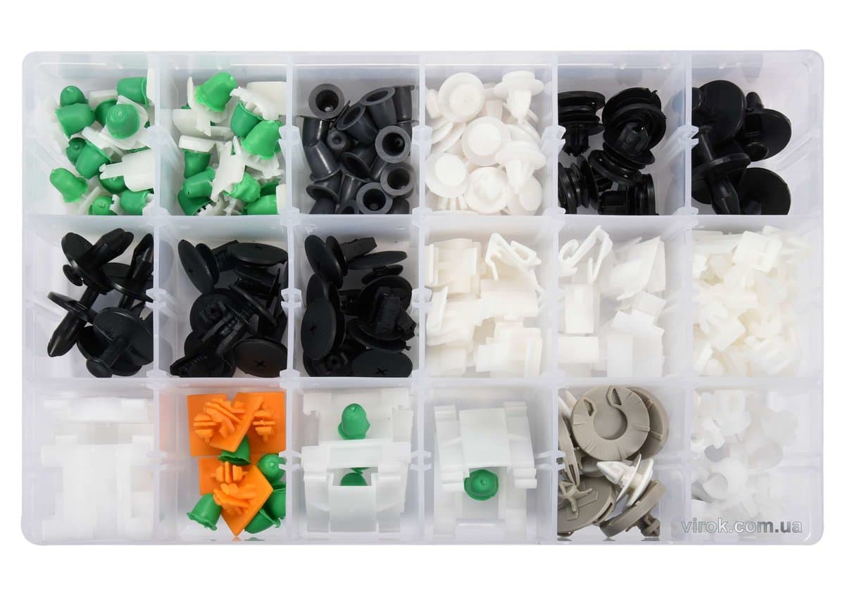 Шпинки для автосалоної обшивки AUDI YATO, різні, 12 типорозмірів, 160 шт. [20/320]