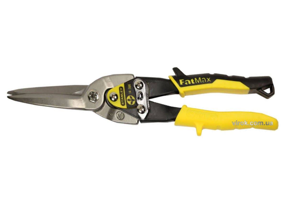Ножиці по листовому металу STANLEY "FatMax" : L= 300 мм, прямі, подовжені