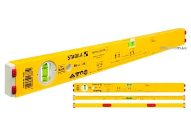 Рівень сантехніка STABILA Type 80 M Installation : L= 60 см, 2 капсули, магнітний, сантех-розмітка