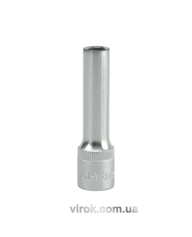 Головка торцева 6-гранна YATO : подовжена, квадрат 3/8", М= 8 мм, L= 63 мм [24/48/96]