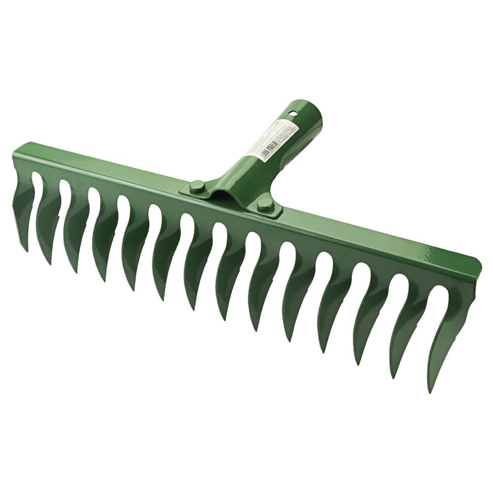 SIGMA Граблі садові гвинтові 14 зубів 370 × 82 мм закріплюються кріплення GRAD, Діаметр кріплення – 30 мм