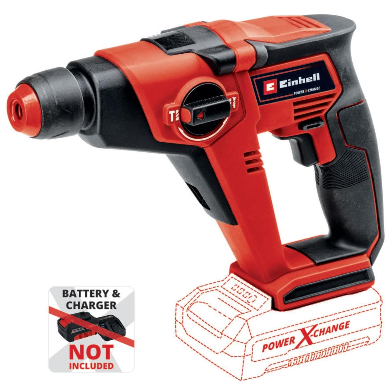 Перфоратор акумуляторний Einhell TE-HD 18/12 Li - Solo (4513970)