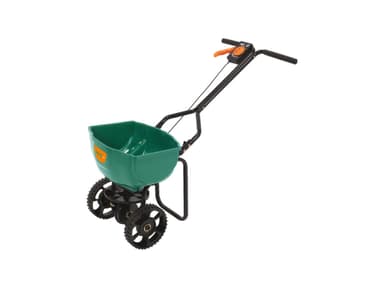 Сівалка і розкидач на 2-х колесах ротаційна FLO бункер- 15 л, зона дії- 6-8 м, 85x 38x 37 см [1]