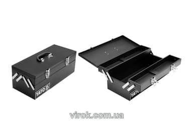 Ящик для інструменту YATO металевий 460х200х180мм [1]