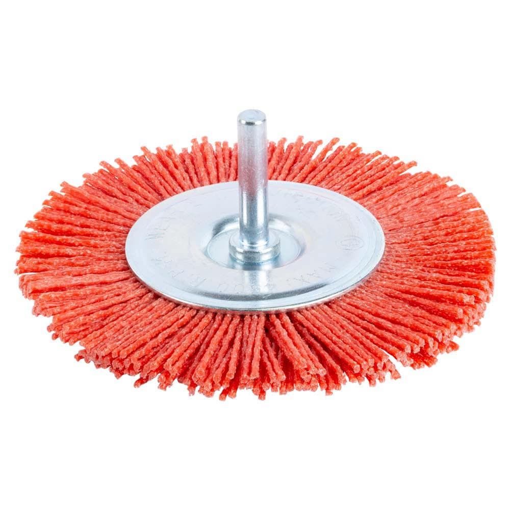 SIGMA Щітка дротяна дискова Ø 100 мм хвостовик Ø 6 мм (нейлонова)