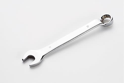 Ключ ріжково-накидний глибокий CrV 9мм СИЛА