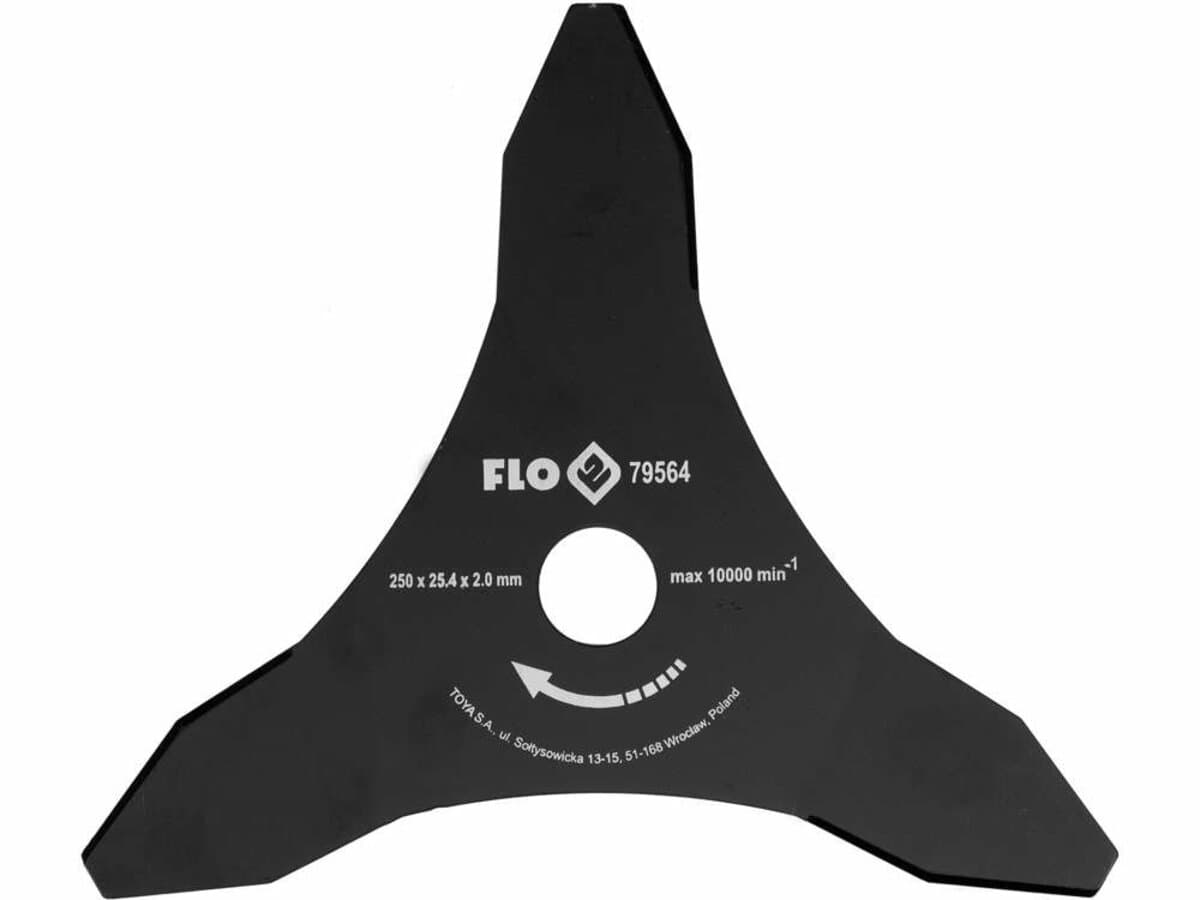 Ніж 3-різцевий до бензокоси FLO, 250 мм, кріпильний Ø= 25,4 мм [25/50]