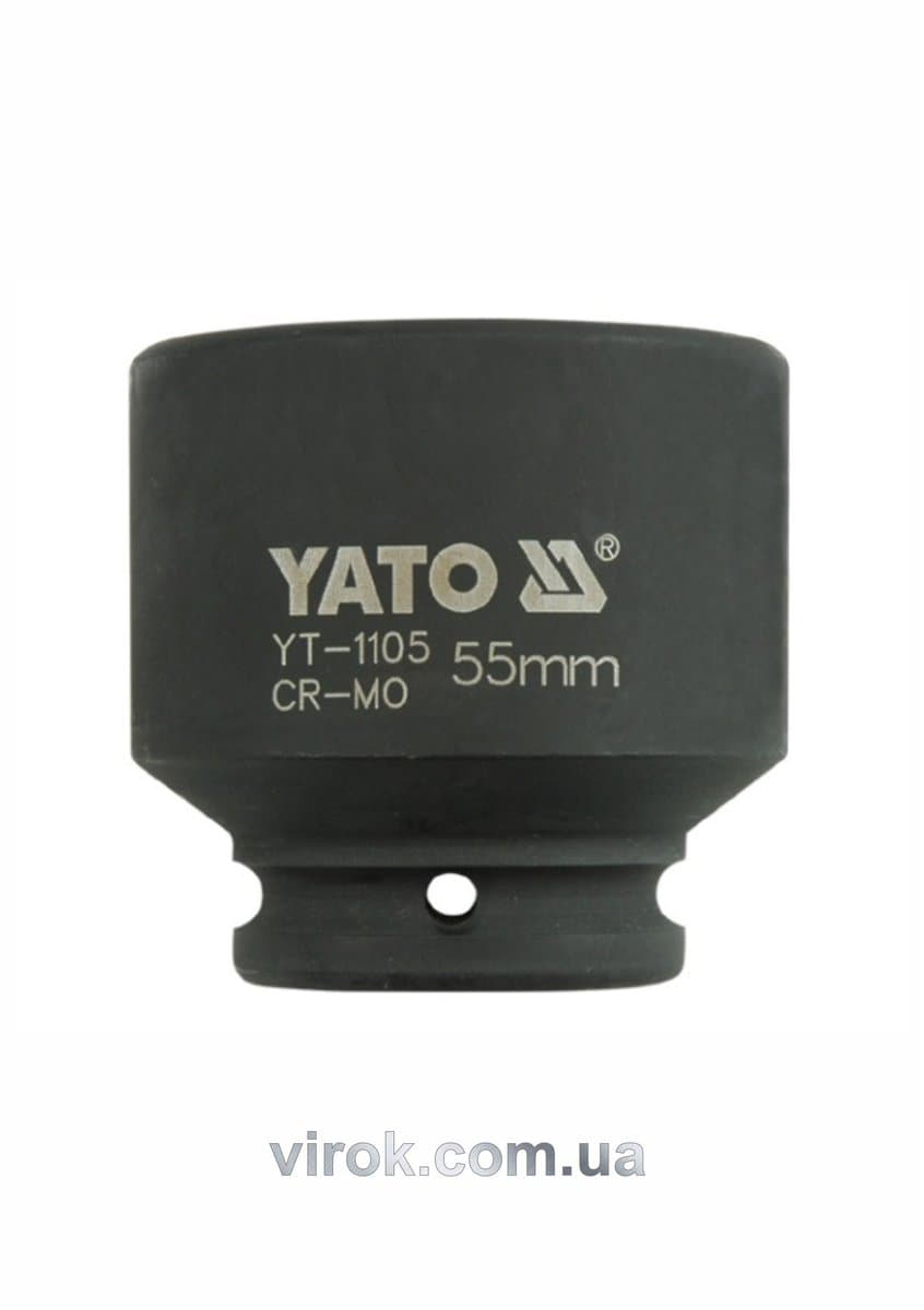 Головка торцева ударна 6-гранна YATO : квадрат 3/4", М= 55 мм, L= 74 мм [2/8]