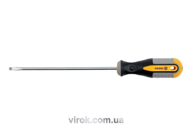 Викрутка плоска VOREL : SL4 х 200 мм. Cr-V [12/60/240]