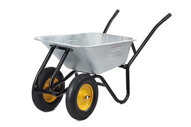 Тачка садово-будівельна двоколісна 100л, 250кг, колеса пневмо 4х8'' СИЛА