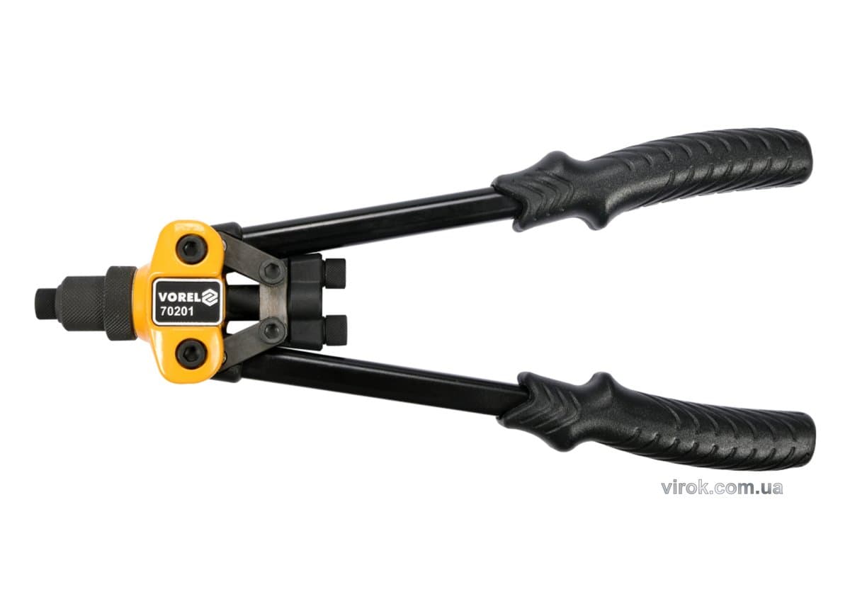 Заклепочник важільний 2-ручний VOREL для нітів Ø=3,2; 4,0; 4,8 мм, l=300 мм [20]