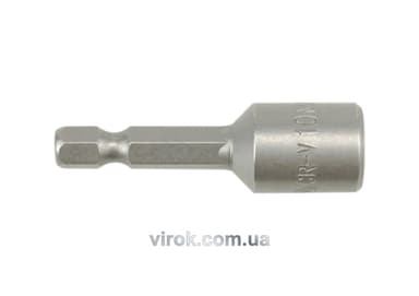 Насадка торцева магнітна 6-гранна YATO : HEX M10 x 48 мм, HEX Ø= 1/4" [Блістер] [100]