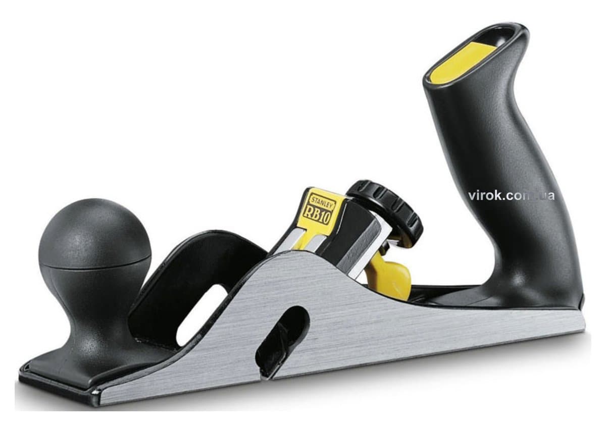Рубанок столярний STANLEY "RB10" : b= 50 мм, L= 260 мм, металевий + 6 ножів