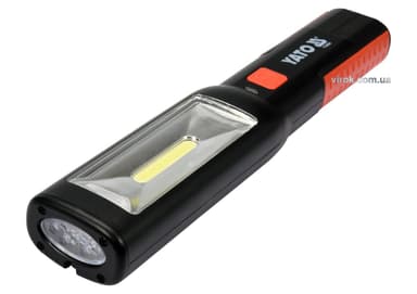 Ліхтар переносний світлодіодний акумул. 3,7 В YATO з режимами 1+7, Ф= 250 lm [10]