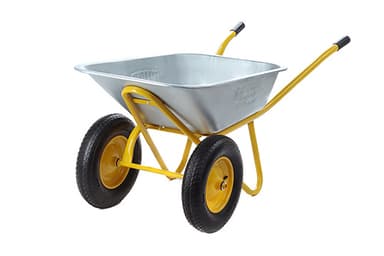 Тачка садово-будівельна двоколісна 85л, 200кг, колеса пневмо 4х8'' СИЛА