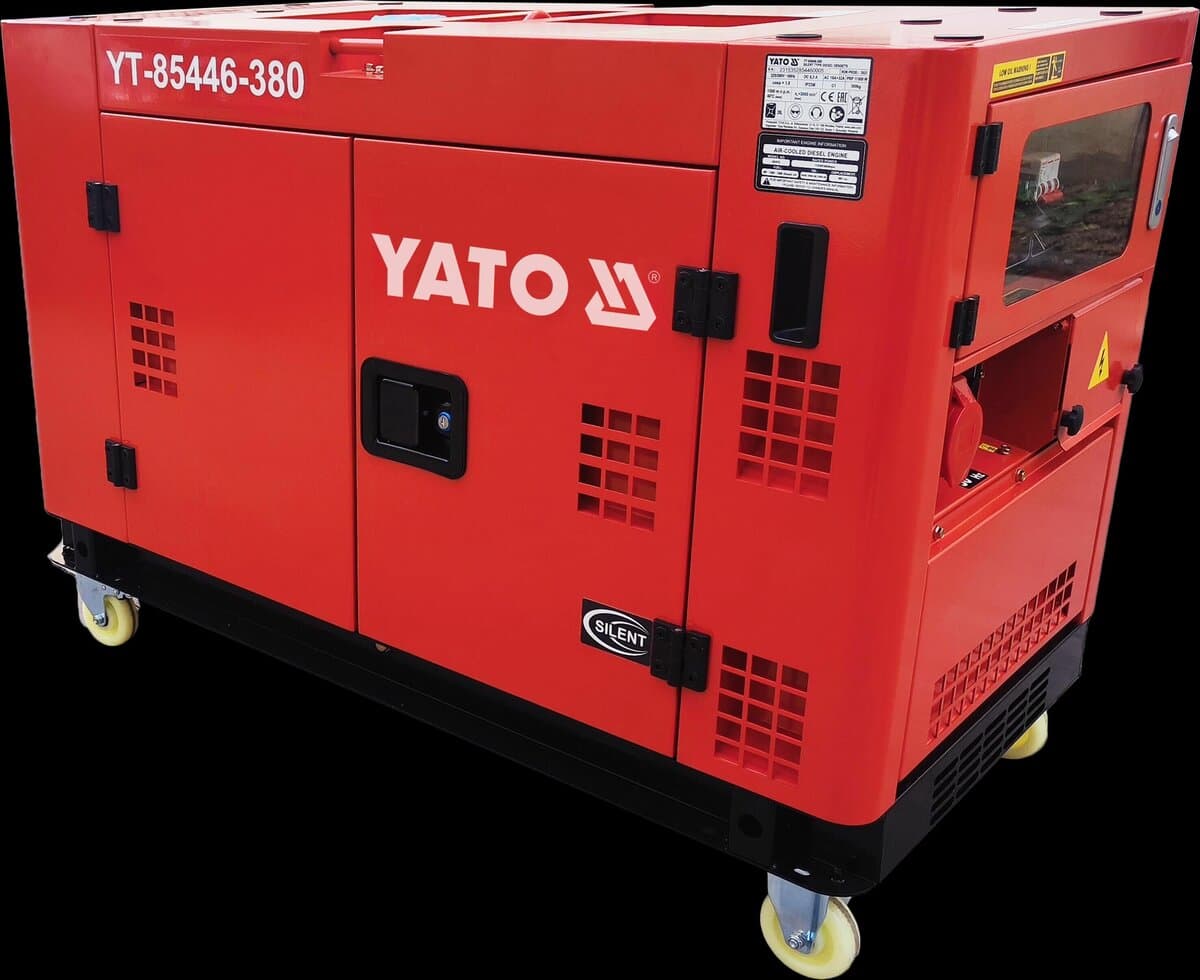 Генератор струму дизельний YATO 12 кВт, U= 380 В,