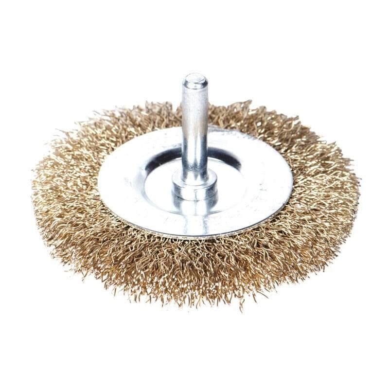 SIGMA Шестильний дротяний дископодібний Ø 100 мм хвостовик Ø 6 мм (латунь)