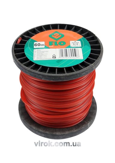Жилка для тримера зірка FLO : Ø= 3 мм, l= 60 м (бобіна) [9/27]