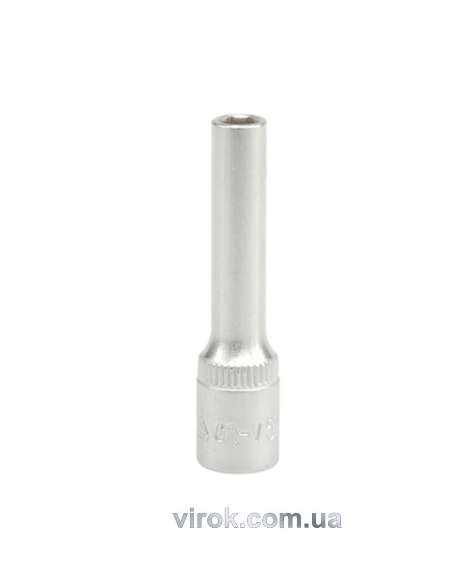 Головка торцева 6-гранна YATO : подовжена, квадрат 1/4", М= 5 мм, L= 50 мм [24/240/480]