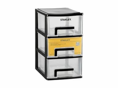 Ящик STANLEY ESSENTIAL M вертикальний з 3 висувними секціями, пластмасовий, 24 x 17 x 30 см