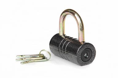 Замок навісний Бочка - (81x42x44мм), дисковий (фінський) ключ AURORA