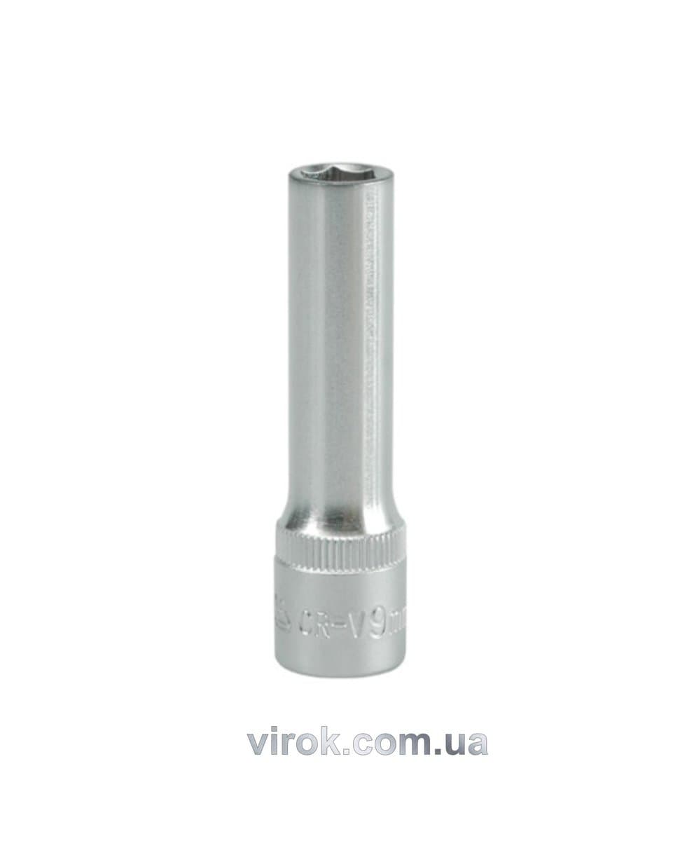 Головка торцева 6-гранна YATO : подовжена, квадрат 3/8", М= 9 мм, L= 63 мм [24/48/96]