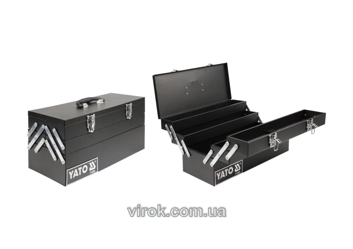 Ящик для інструменту YATO металевий 460х 200х 225 мм [1/24]