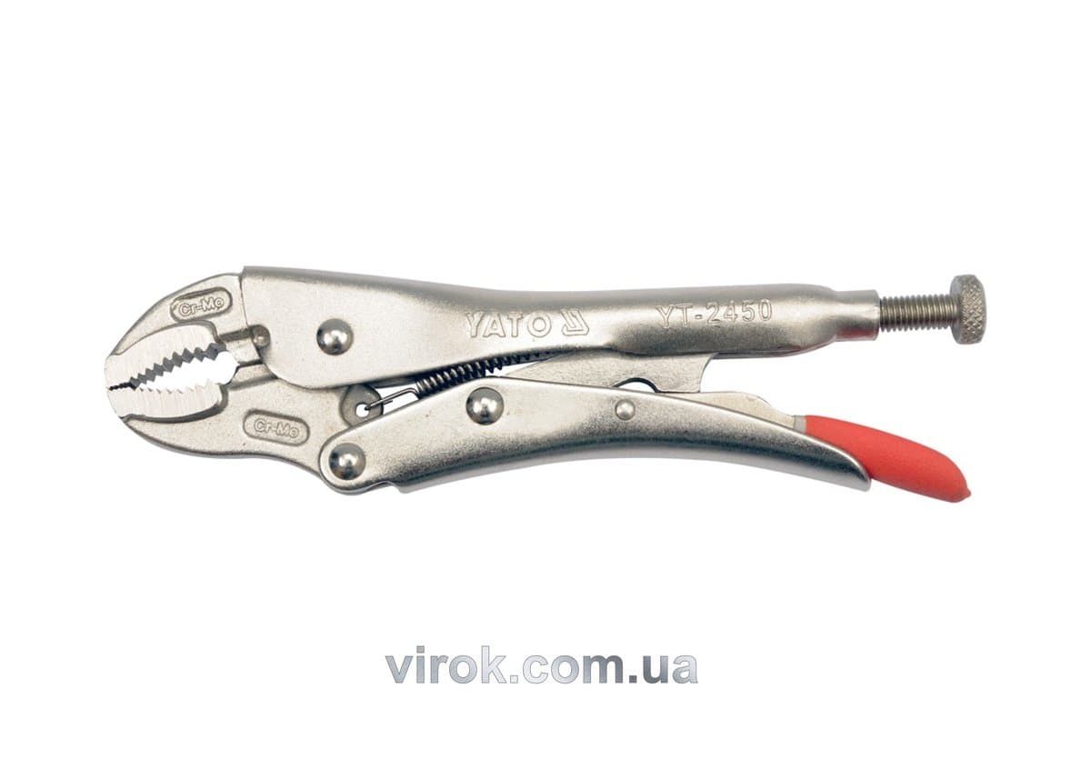 Кліщі затискні YATO : L= 180 мм. Cr-Mo [6/24]