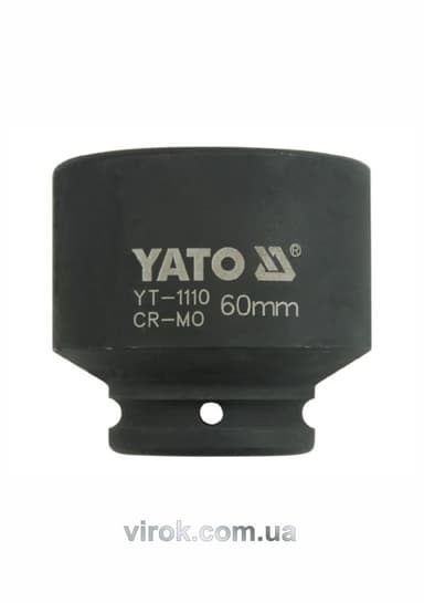 Головка торцева ударна 6-гранна YATO : квадрат 3/4", М= 60 мм, L= 74 мм [2/8]