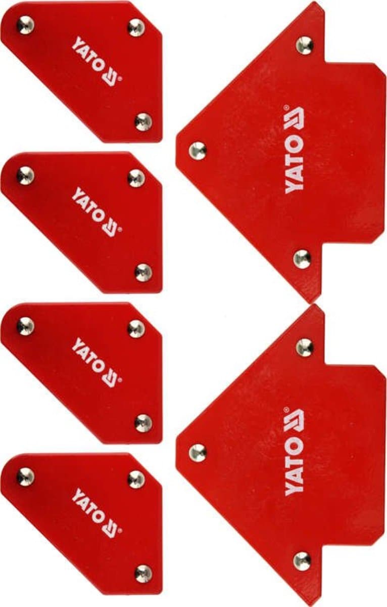 Кутники магнітні для зварюв YATO: кут:45°,90°,135°,4-4.5 кг,43х72х12мм, 2-11,5кг, 82х118х14мм [6/18]