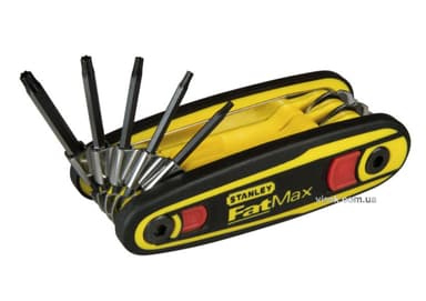 Ключі торцеві TORX розкладні STANLEY "FatMax" з фіксатором, 8 частин