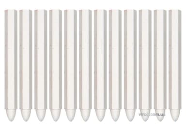 Крейда маркувальна для різних поверхонь YATO : 120 x 12 мм, біла, 12 шт [50]