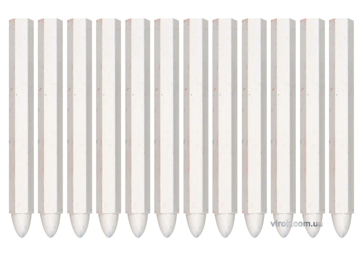 Крейда маркувальна для різних поверхонь YATO : 120 x 12 мм, біла, 12 шт [50]