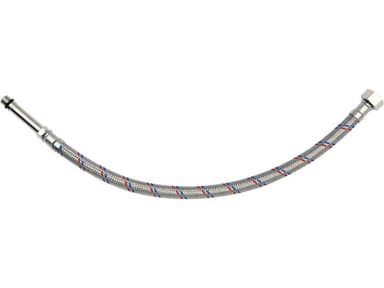 Шланг водопровідний з опліткою з нерж сталі FALA l= 400мм Ø= 8/12, з'єдн F-3/8" х M-M10x1- 50мм 1МПа