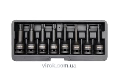 Набір насадок викруткових ударних YATO : RIBE M5-M13. квадрат 1/2". 8 Од. [15]