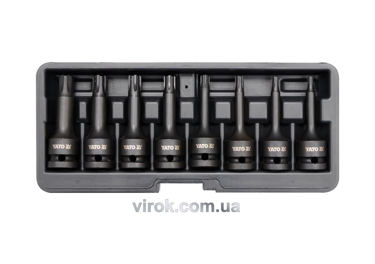 Набір насадок викруткових ударних YATO : RIBE M5-M13. квадрат 1/2". 8 Од. [15]