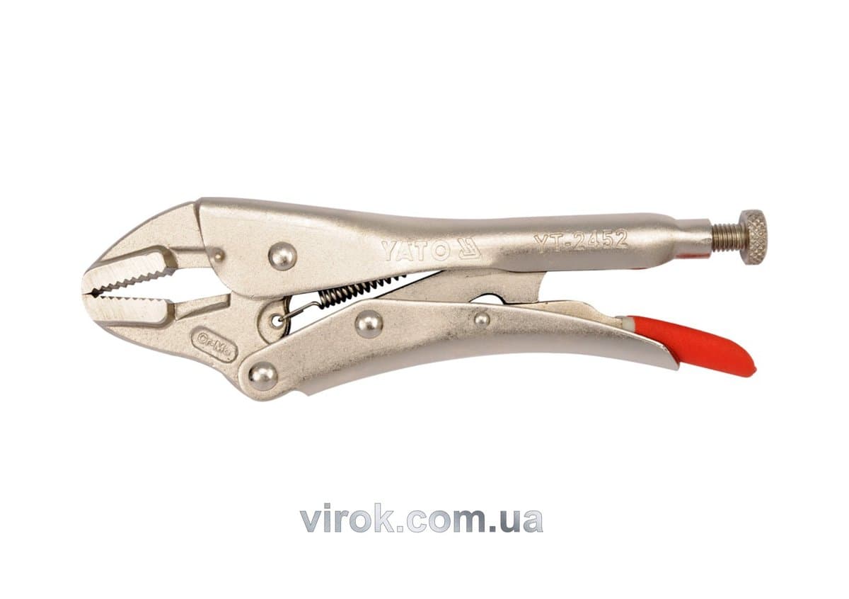 Кліщі затискні YATO : Cr-Mo, L= 180 мм [6/24]